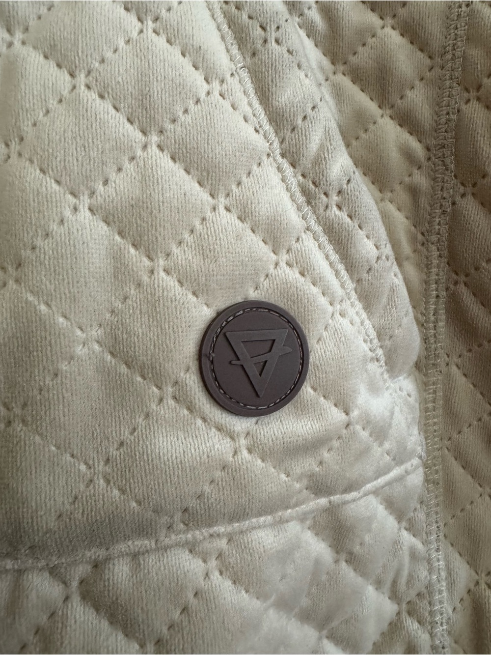 LIV Active Quilted Pullover Sweater in Cream - Picture 2 of 6